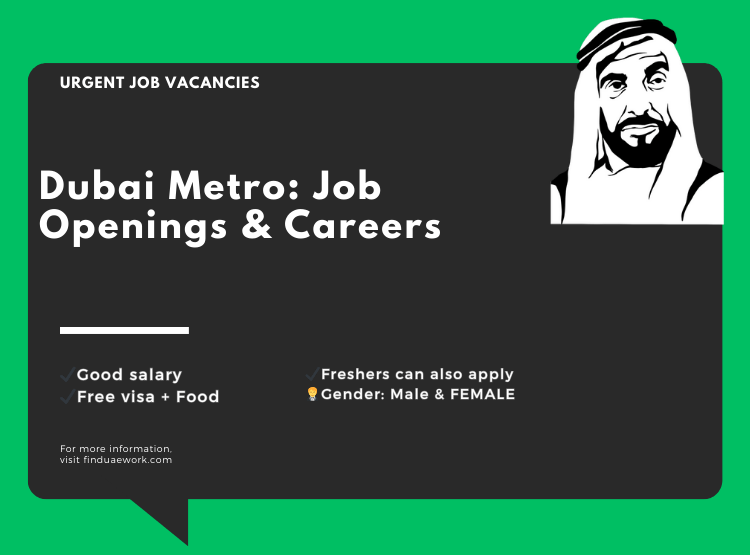 Dubai Metro: Job Openings & Careers for freshers