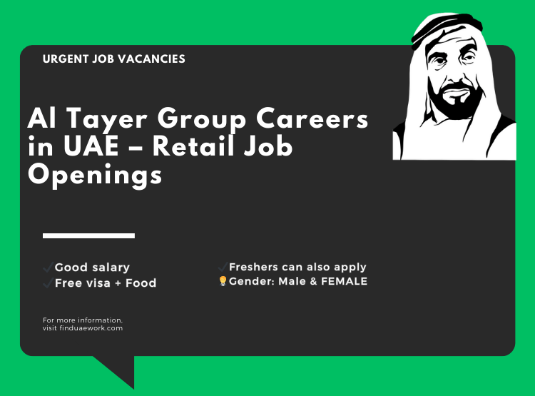 Al Tayer Group Careers in UAE – Retail Job Openings for freshers