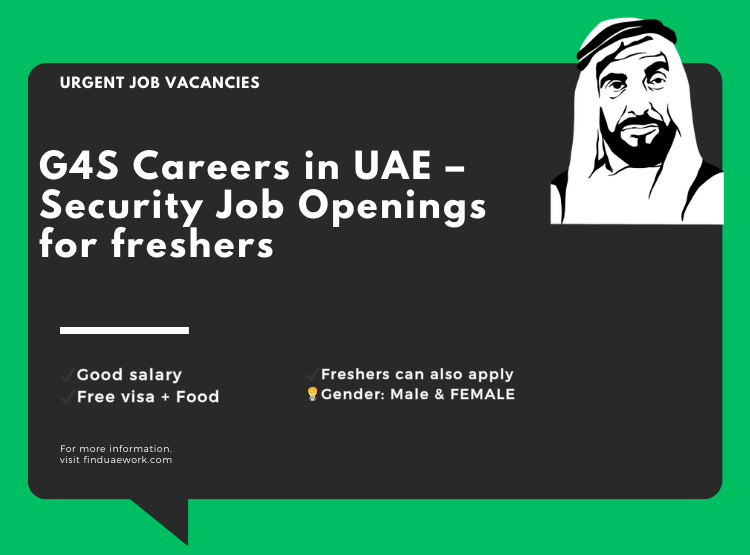 G4S Careers in UAE – Security Job Openings for freshers