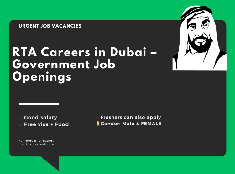 RTA Careers in Dubai – Government Job Openings for freshers