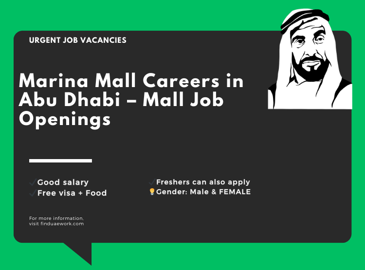 Marina Mall Careers in Abu Dhabi – Mall Job Openings in Dubai