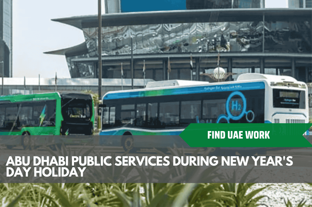 Abu Dhabi Public Services During New Year's Day Holiday