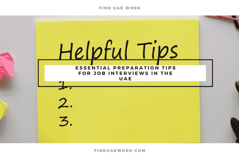 Essential Preparation Tips for Job Interviews in the UAE